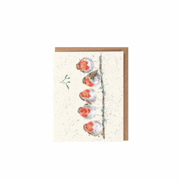 Wrendale Kerst Mini Card "Tis The Season"