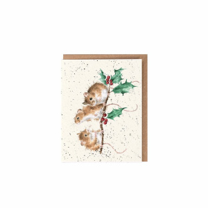 Wrendale Kerst Mini Card “Christmas Mice”