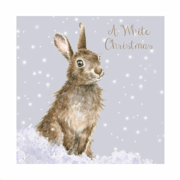 Wrendale Kerstkaartenmapje "White Christmas"