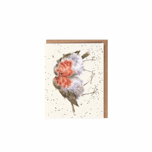 Wrendale Kerst Mini Card "Birds Of A Feather"