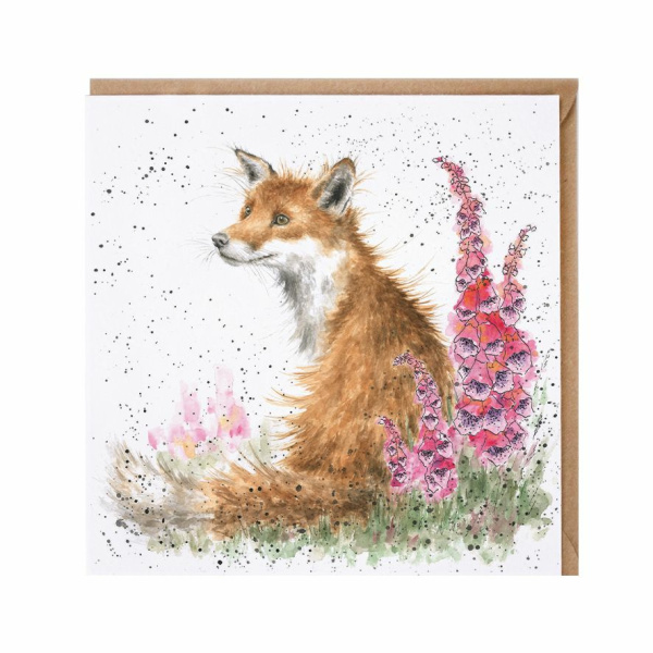 Wrendale Wenskaart "Foxgloves"