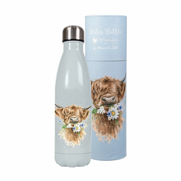 Wrendale Waterfles/thermosfles 500 ml "Daisy Cow"