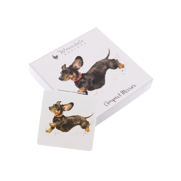 Wrendale Zakspiegeltje "Dachshund"