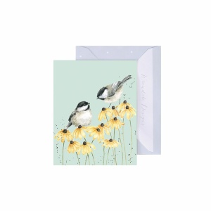 Wrendale Mini Card “Chickadees”