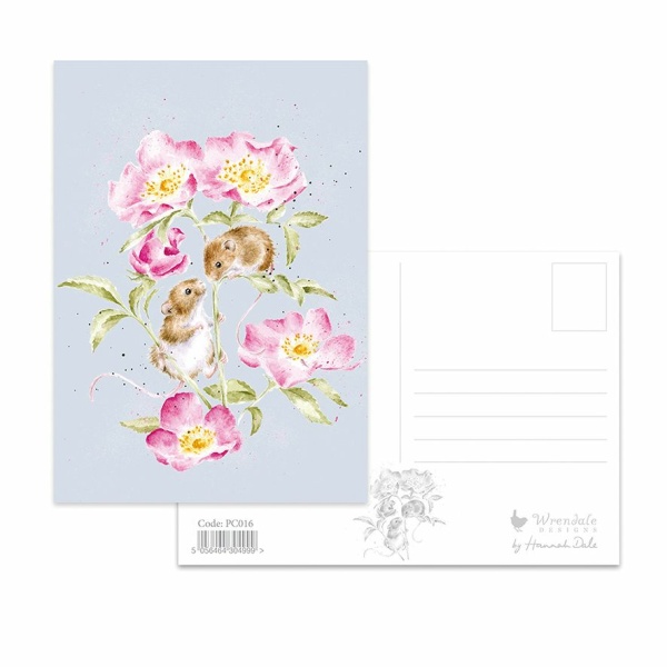 Wrendale Postcard Mouse "Little Whispers"
