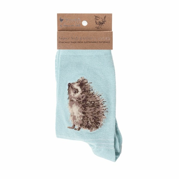 Wrendale Bamboe Sokken Mint "Hedgehugs" - Afbeelding 2