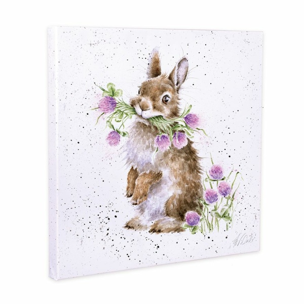 Wrendale canvas 20x20cm " Head Clover Heels"