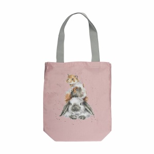 Wrendale Canvas Tas “Piggy In The Middle”