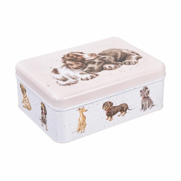 Wrendale Bewaarblik | Rectangular Tin "Dogs"