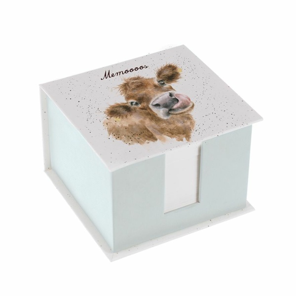 Wrendale Memoblokje Koe "Cow"