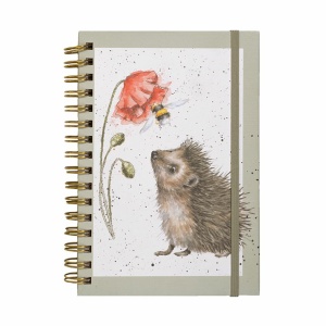 Wrendale A5 Notitieboek Hedgehog “Busy As A Bee”