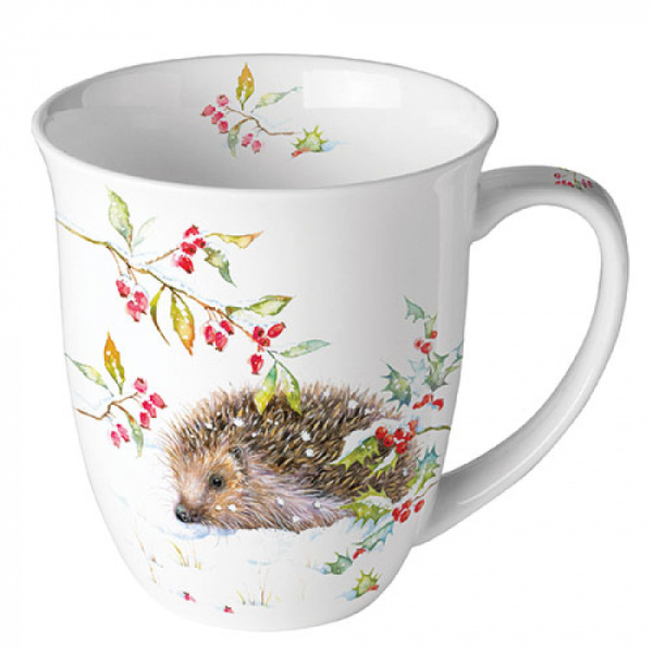 Ambiente mok 400ml - Hedgehog in Winter