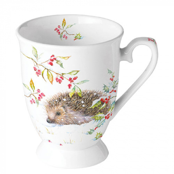 Ambiente mok 250ml - Hedgehog in Winter