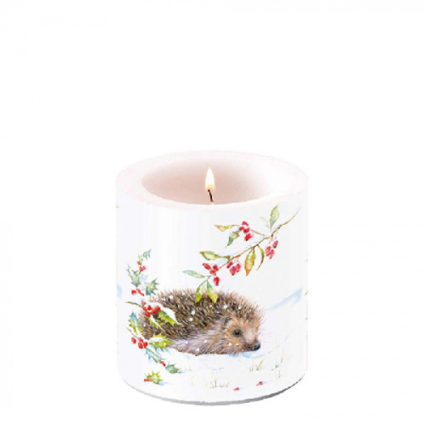 Ambiente kaars small - Hedgehog in Winter