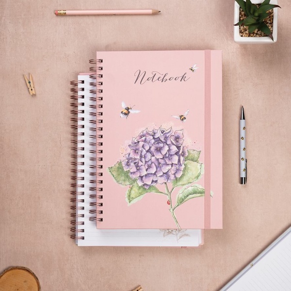 Wrendale A4 Notitieboek Hortensia - Hydrangea - Afbeelding 2
