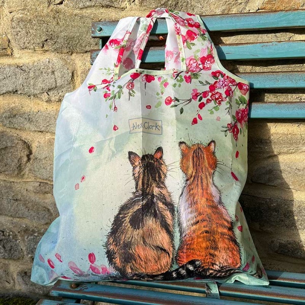 Alex Clark Opvouwbare Tas - Cat and Blossom