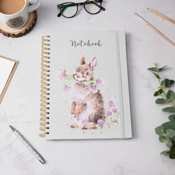 Wrendale A4 Notitieboek Konijn - Head Clover Heels - Afbeelding 2