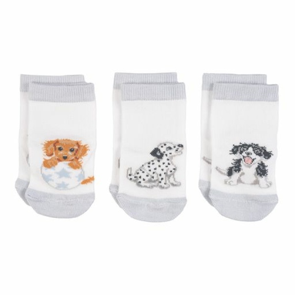 Wrendale Set 3 Babysokjes | 6-12 maanden "Little Paws" - Afbeelding 2