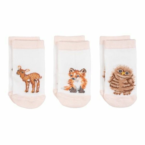 Wrendale Set 3 Babysokjes | 6-12 maanden "Little Forest" - Afbeelding 2
