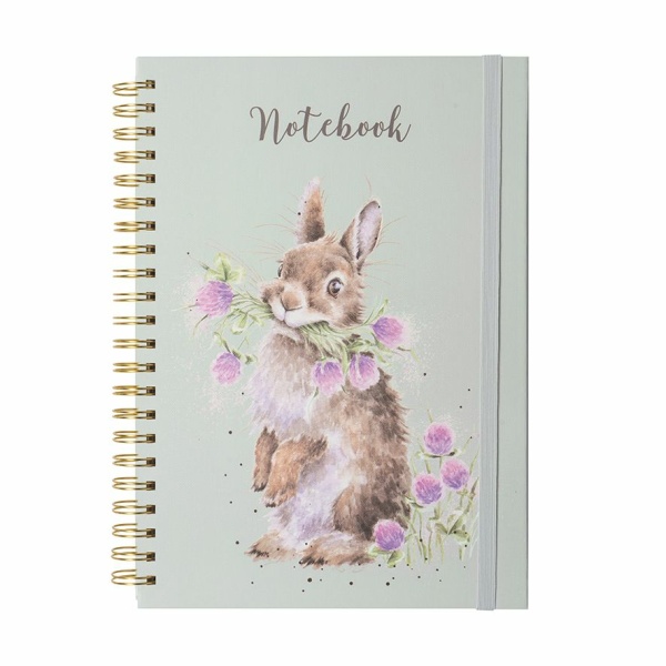 Wrendale A4 Notitieboek Konijn - Head Clover Heels