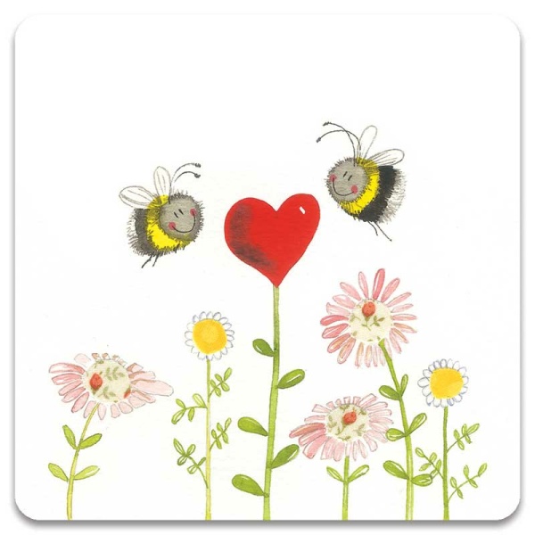 Alex Clark Magneet - Bees and Heart