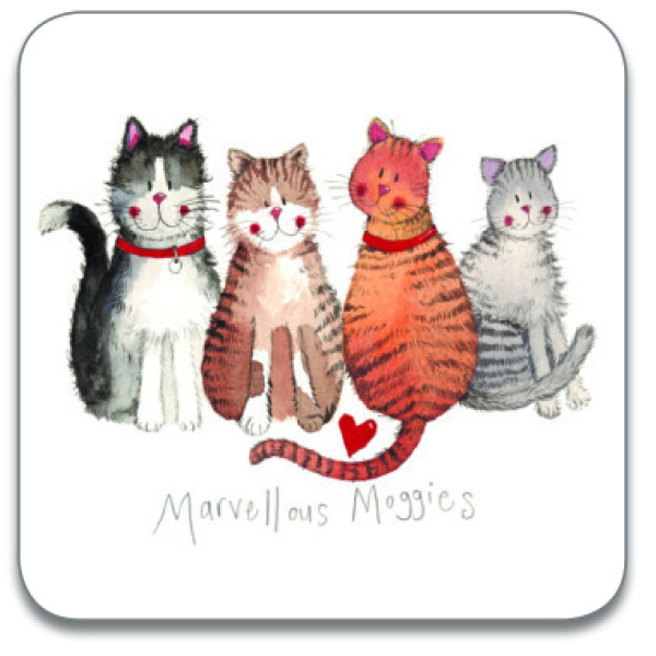 Alex Clark Onderzetter - Marvellous Moggies
