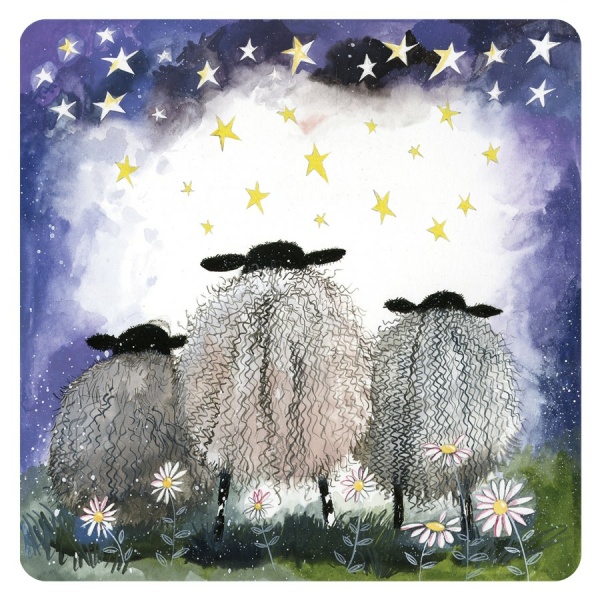 Alex Clark Onderzetter - Starlight Sheep
