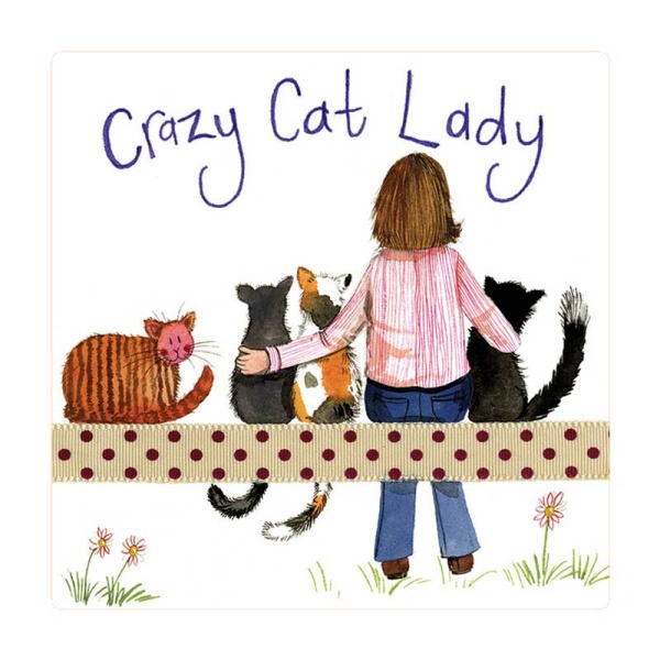 Alex Clark Magneet - Crazy Cat Lady