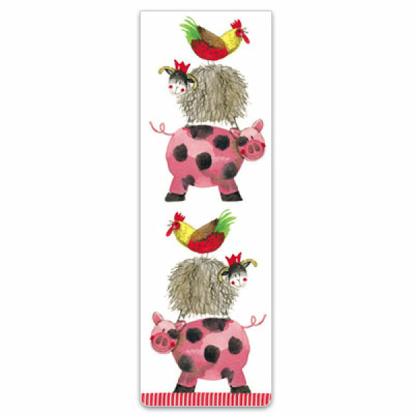 Alex Clark Magnetische Boekenlegger "Farmyard Acrobats"