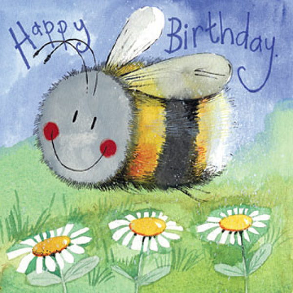 Alex Clark 14x14cm Wenskaart - Little Bee