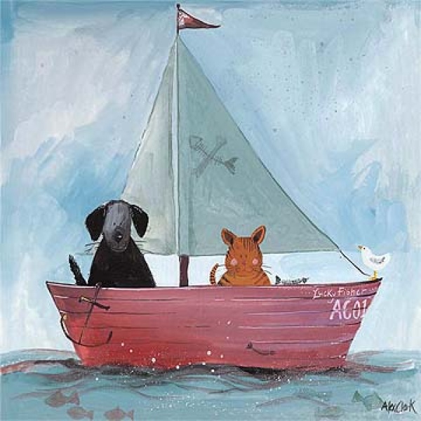 Alex Clark 14x14cm Wenskaart - Still Waters