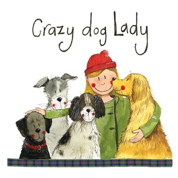 Alex Clark Onderzetter - Crazy Dog Lady