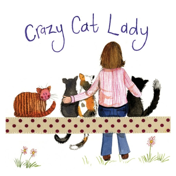 Alex Clark Onderzetter - Crazy Cat Lady