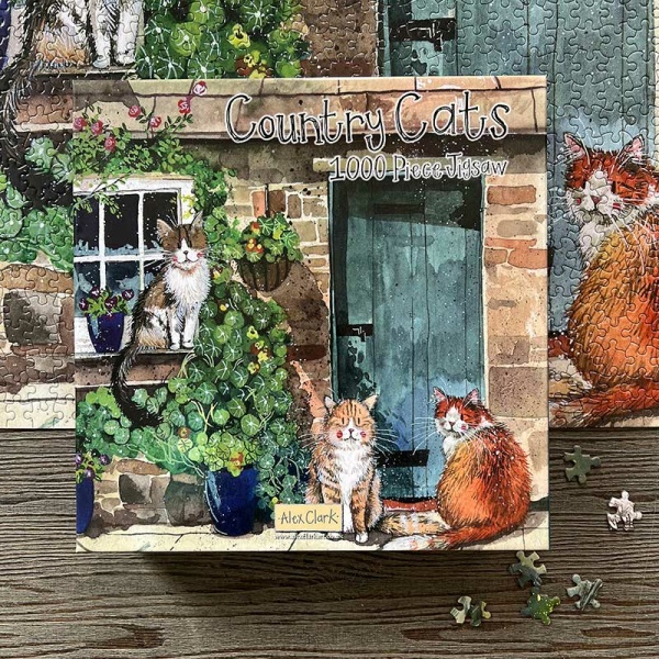 Alex Clark Puzzel 1000 Stukjes "Country Cats"