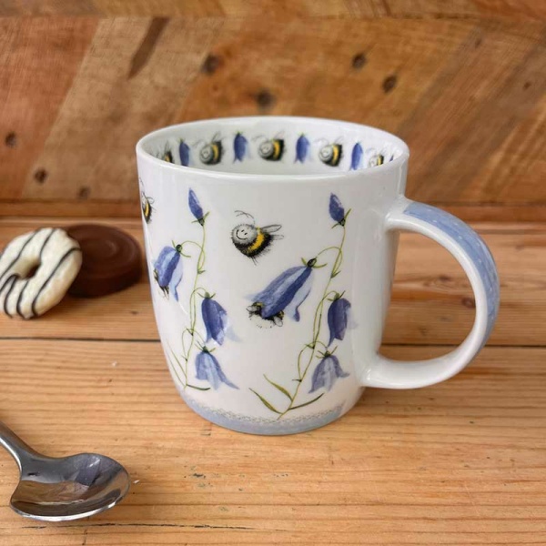 Alex Clark mok 400ml - Bees and Harebells - Afbeelding 3
