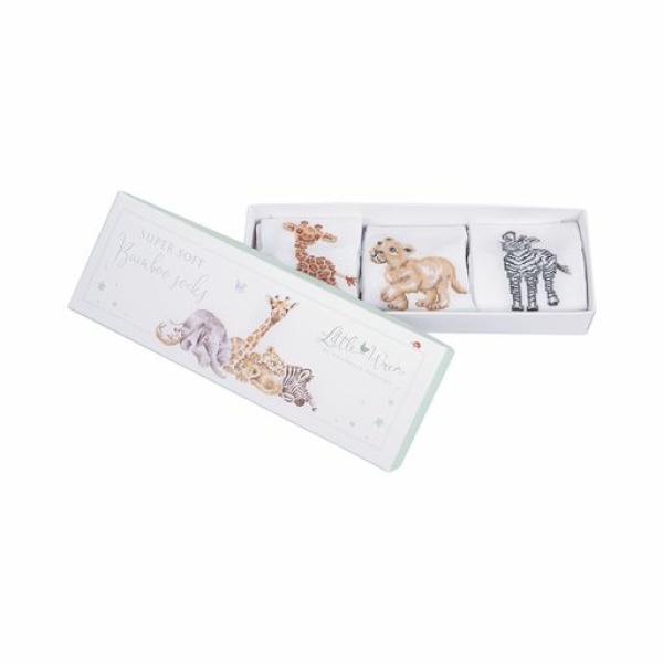 Wrendale Set 3 Babysokjes | 6-12 maanden "Little Savannah"