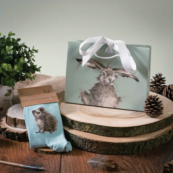 Wrendale Bamboe Sokken Mint "Hedgehugs" - Afbeelding 3