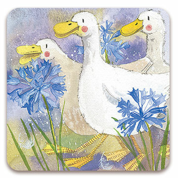 Alex Clark Onderzetter - Three Ducks
