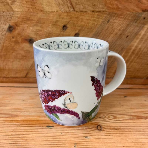 Alex Clark mok 400ml - Butterflies and Buddleia