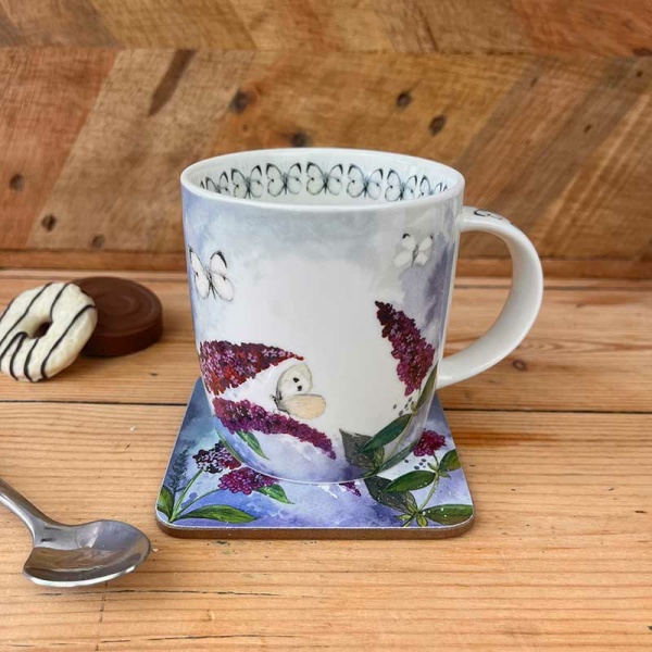 Alex Clark mok 400ml - Butterflies and Buddleia - Afbeelding 4