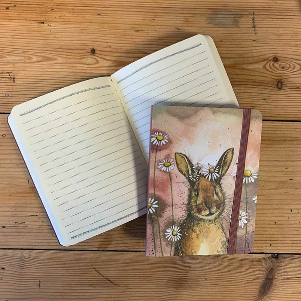 Alex Clark Notitieboekje Klein - Rabbit & Daisies - Afbeelding 2