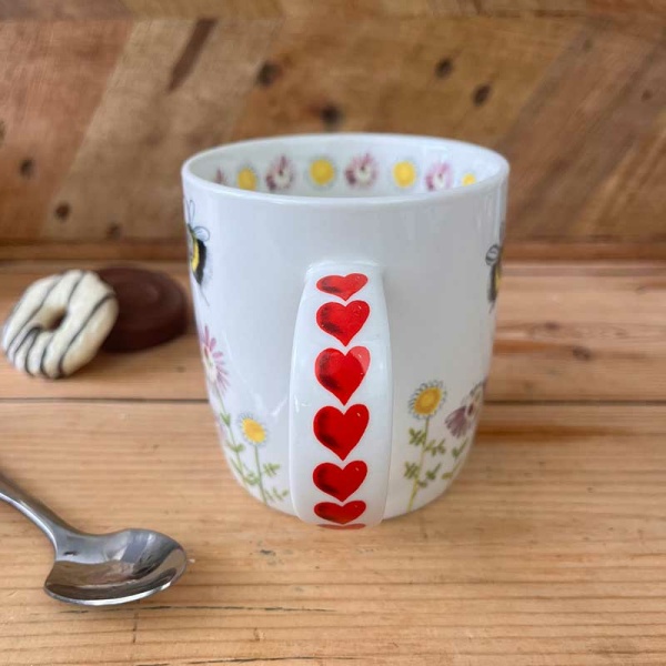 Alex Clark mok 400ml - Bees and Heart - Afbeelding 2