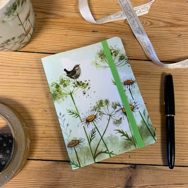 Alex Clark Notitieboekje Klein - Wren & Daisies