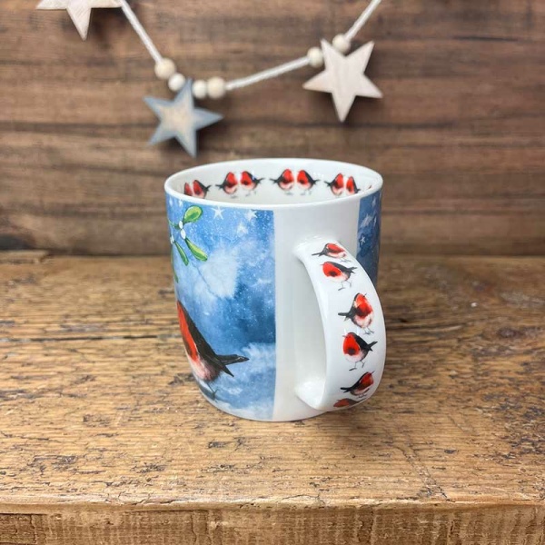 Alex Clark mok 400ml - Robins and Mistletoe - Afbeelding 2