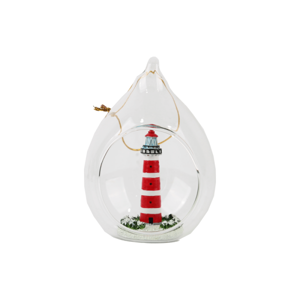 Ameland vuurtoren in deco bol "kerstbal Ameland" - Afbeelding 5