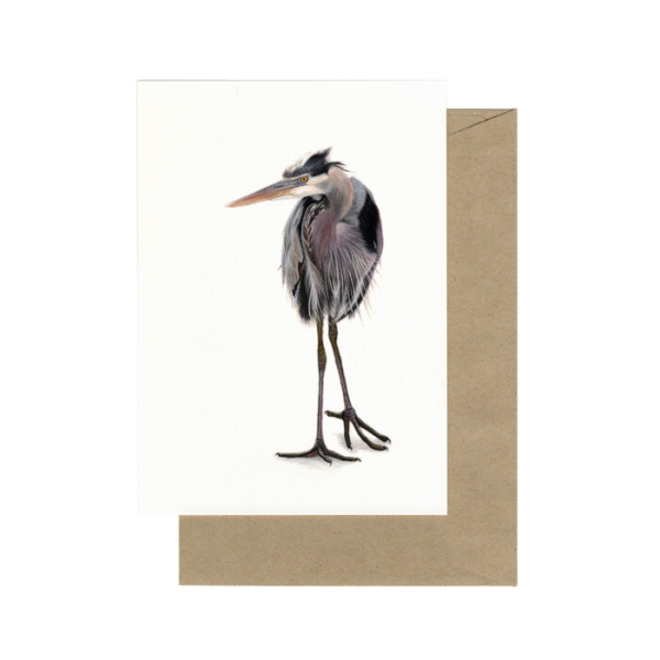 Lonneke Grimbergen A6 Kaart "Blauwe reiger"