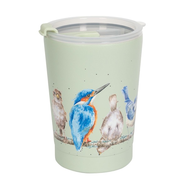 Wrendale Thermos Reisbeker Birds 320 ml - Variety of Life