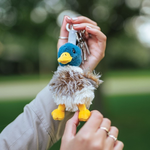 Wrendale Knuffel Sleutelhanger Eend "Webster"