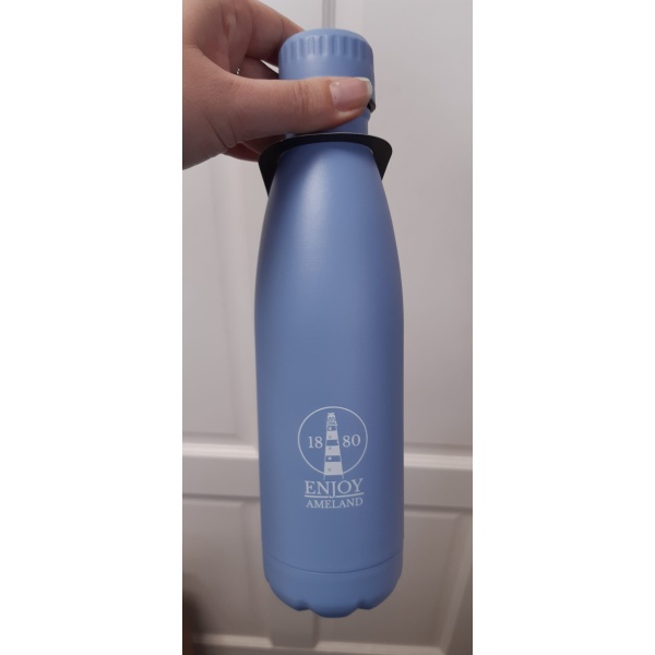 Scanpan waterfles/thermosfles "Enjoy Ameland" 500ml - Airy Blue