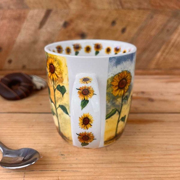 Alex Clark mok 400ml - Cat and Sunflowers - Afbeelding 2